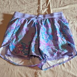 All in Motion Lavender Floral Skorts